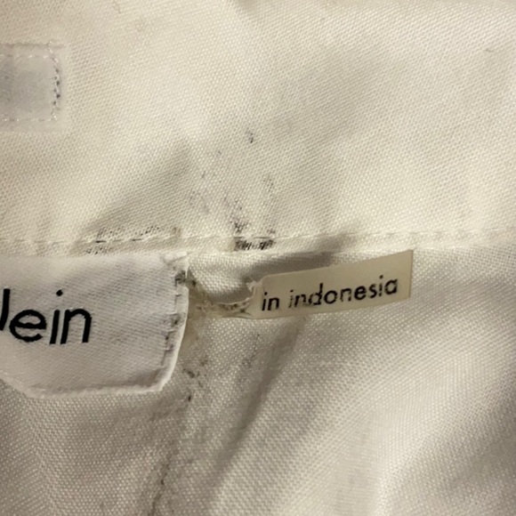 Calvin Klein White Sleeveless Button-Down Shirt - Picture 9 of 10